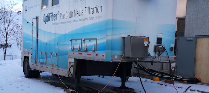 Essai nouveau systeme filtration usine_epuration_eaux a Chateauguay Photo courtoisie