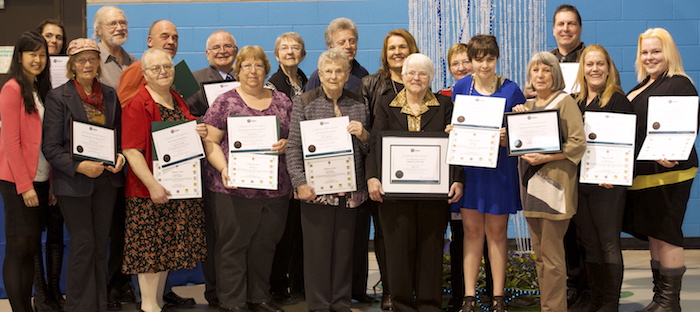 Gala reconnaissance en benevolat 2016 MRC Haut-St-Laurent laureats Photo courtoisie