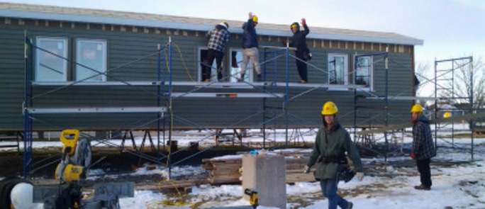 Habitat_pour_l_humanite construction maisons au CFPChateauguayValley a Ormstown