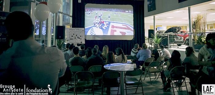 evenement superbowl groupe Antidote pour Fondation Hopital Photo LAF2