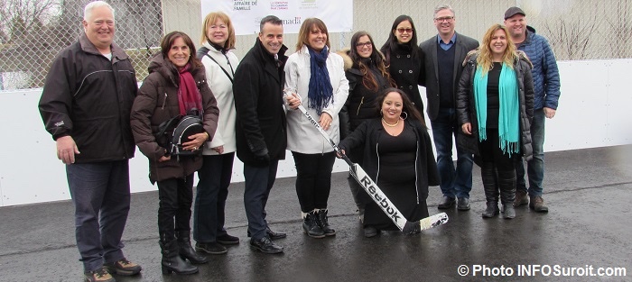 inauguration patinoire Saint-Barbe elus et partenaires Photo INFOSuroit