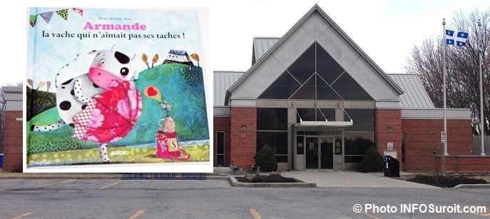 bibliotheque Vaudreuil-Dorion et heure du conte Armande vache Photo INFOSuroit et courtoisie