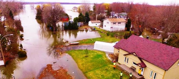 Inondation avril 2017 riviere Outaouais Photo courtoisie Ville de Rigaud