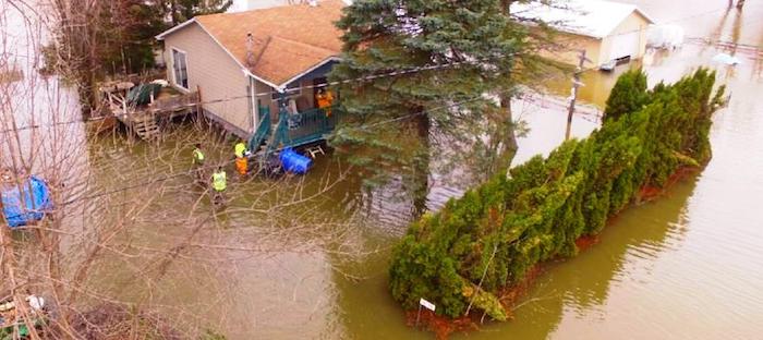 maison inondee a rigaud avril 2017 inondation riviere Photo courtoisie