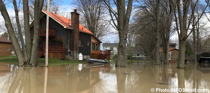 inondation Rigaud maison chaloupe sinistre mai2017 Photo INFOSuroit