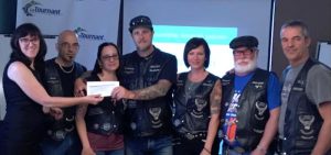 Bikers_Quebec de Valleyfield remise cheque LeTournant juin 2017 photo courtoisie