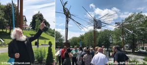 PierreLeblanc artiste sculpteur inauguration Place 150ieme Beauharnois Photos INFOSuroit