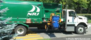 recuperation camion NRJ et bac matieres recyclables saison estivale Photo INFOSuroit