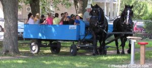 tour caleche chevaux fete familiale St-Louis-de-Gonzague Photo INFOSuroit