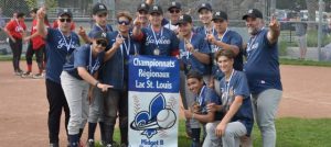 baseball midget b Yankees Beauharnois champions regionaux 2017 Photo courtoisie