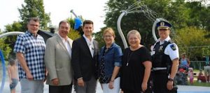 parc Remi-Tremblay Mercier inauguration jeux_eau Photo courtoisie VM