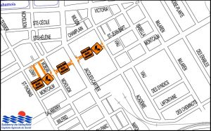 carte info-travaux Valleyfield pole institutionnel 28sept2017