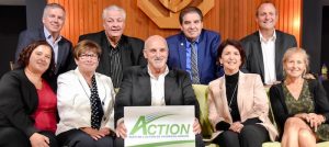 Guy_Pilon avec candidats Parti Action Vaudreuil-Dorion 28sept2017 Photo via PAVD