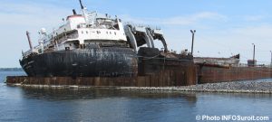 cargo Kathryn Spirit a Beauharnois avec remblai juin 2017 Photo INFOSuroit