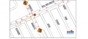 carte des travaux intersection Grande-Ile et Mgr-Langlois Valleyfield visuel courtoisie