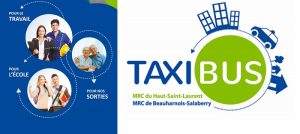 taxibus extrait depliant 2017 pour travail ecole sorties et logo Visuel courtoisie MRC