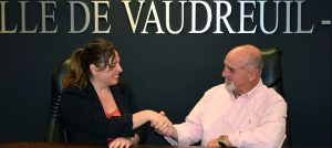 entente Csur Ville Vaudreuil-Dorion CBedard avec GPilon photo courtoisie VD