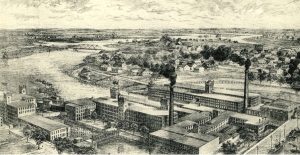 dessin Montreal Cotton Valleyfield vers 1900 Coll FrancoiseBisaillon et LouisPothierDerome via MUSO