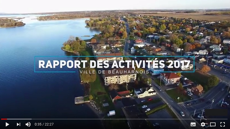 Rapport des activites 2017 Ville de Beauharnois extrait video Youtube