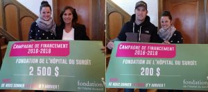 VLalande et NicolePoirier plus BenoitThompsonLoiselle et V Lalande photos courtoisie Fondation Hopital Suroit