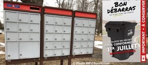 boites aux lettres casiers mars2018 photo INFOSuroit encart Bon debarras collecte des dechets Visuel Valleyfield