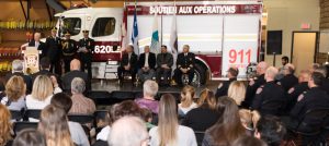 ceremonie remise medailles pompiers de Chateauguay mars 2018 photo courtoisie VC