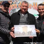 Grand Prix cycliste Ste-Martine 2018 ACharlebois Bernard_Mallette des travaux_publics et ministre SBillette photo INFOSuroit-Jeannine_Haineault