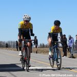 Grand Prix cyclistes Ste-Martine 2018 velo course arrivee femmes photo INFOSuroit-Jeannine_Haineault