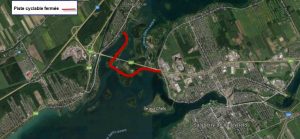 fermeture piste cyclable barrages entre Coteau-du-Lac et Valleyfield visuel courtoisie HQ publie par INFOSuroit