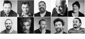 10 des 16 humorites des Grands spectacles Comedie fest 2018 a Chateauguay photos courtoisie