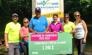 Defi vert la sante 2018 devoilement du montant photo courtoisie Fondation