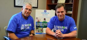 conseiller municipal Michel_Enault et maire de Chateauguay Pierre-Paul_Routhier pour Marche du rein extrait video YouTube VC
