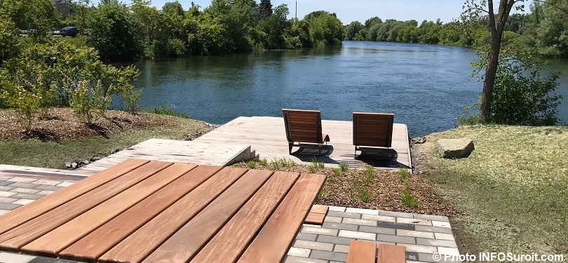 parc lineaire riviere St-Charles a Valleyfield mobilier urbain juin2018 photo INFOSuroit