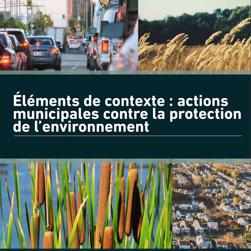 document de groupes environnementaux concernant certaines actions municipales visuel courtoisie juillet2018