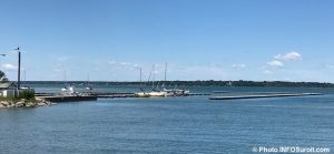 marina Beauharnois 7 juillet 2018 avec brise-lame amovibles bateaux voiliers photo INFOSuroit