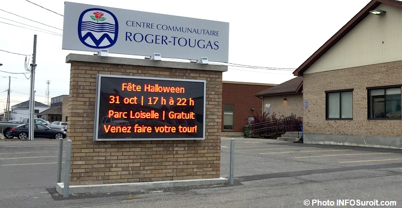 Enseigne Centre communautaire Roger-Tougas a Mercier photo INFOSuroit