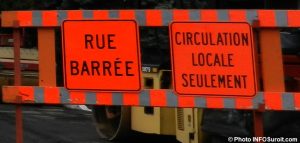 signalisation rue barree circulation locale detour photo INFOSuroit