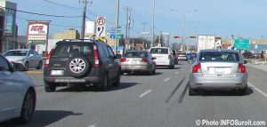 circulation autoroute 20 direction est boul Harwood Vaudreuil-Dorion photo INFOSuroit