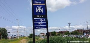 AMT Gare Vaudreuil train enseigne Vaudreuil-Dorion photo INFOSuroit