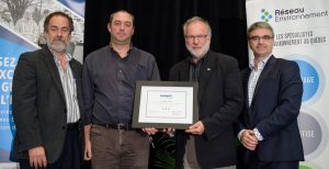 Excellence eau remise attestation Beauharnois oct2018 photo courtoisie Reseau environnement