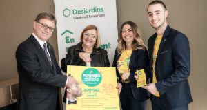 concours bourses etudiantes DesjardinsVS 2018 GBrassard PTLeroux EDuhamel et GBeaulieu photo courtoisie DVS