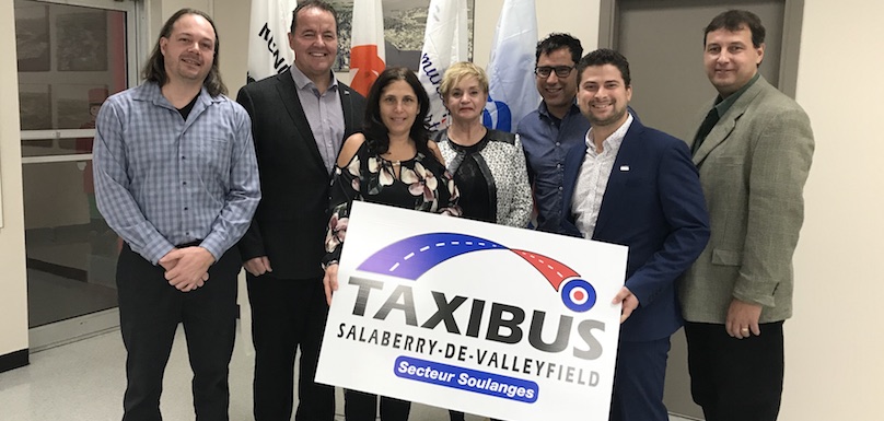 annonce Taxibus Valleyfield dans Soulanges photo courtoisie SdV