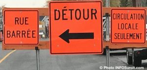 detour signalisation rue barree circulation locale 2018 photo INFOSuroit