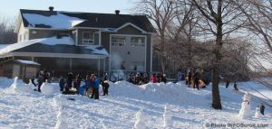 hiver chalet parc regional des iles St-Timothee neige amis du parc photo INFOSuroit