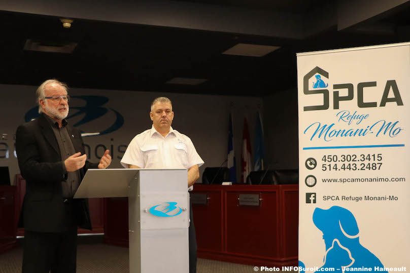 Beauharnois-maire-BTremblay-et-proprio-SPCA-MBernard-photo-JH-INFOSuroit