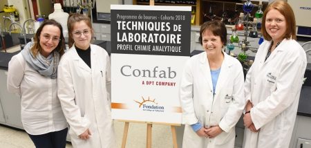 KVinet boursiere 2019 en chimie analytique Cegep de Valleyfield photo via Colval