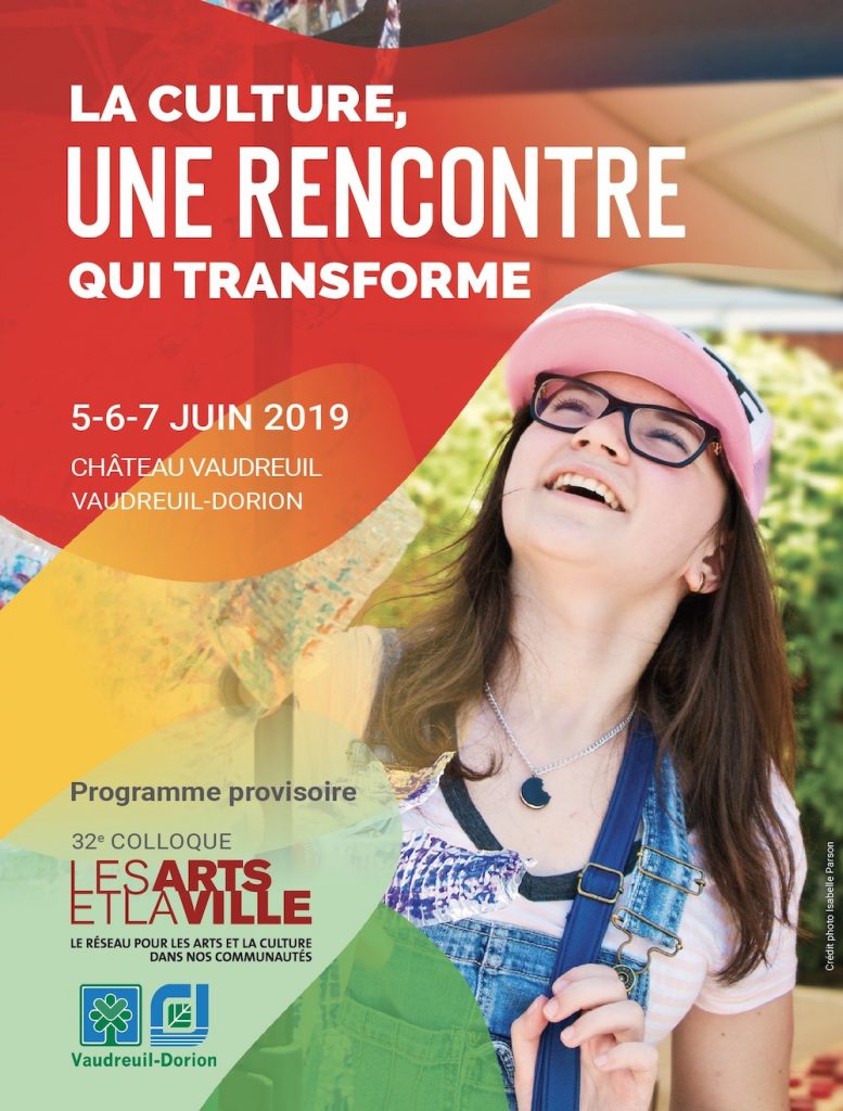 culture colloque Les_Arts et la_Ville 2019 Vaudreuil-Dorion couverture du programme