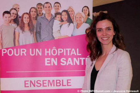 nouvelle directrice Fondation Hopital du Suroit MCyr-Lemieux photo JH INFOSuroit