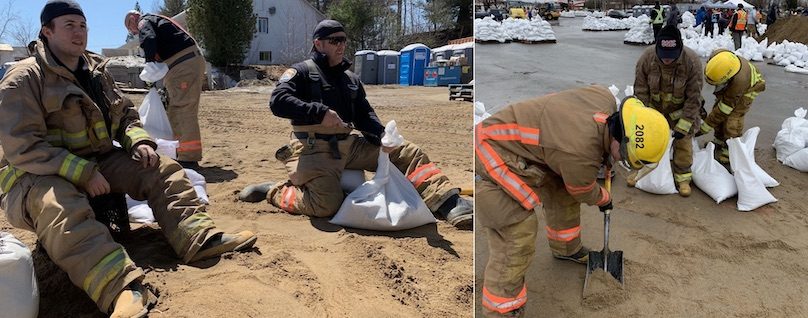 pompiers Ville Chateauguay aide pour inondations 2019 photos courtoisie VC