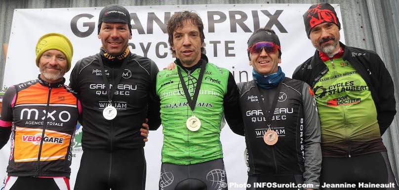 velo GP Ste-Martine 2019 podium cyclistes Maitre 2 photo JH INFOSuroit